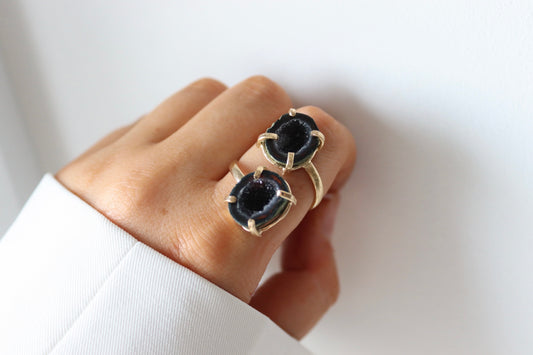 AGATE geode double ring